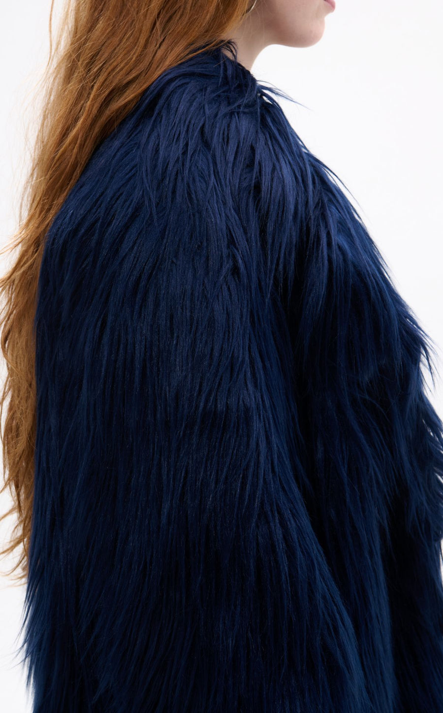 BRECKENRIDGE-BLUE FAUX FUR JACKET