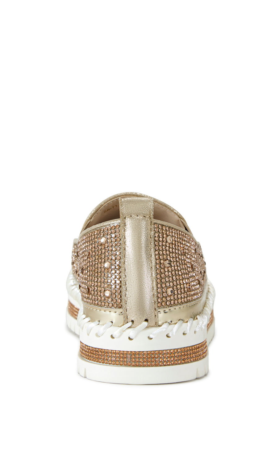 BRITTANY-ROSEGOLD RHINESTONE SLIP ON SNEAKER