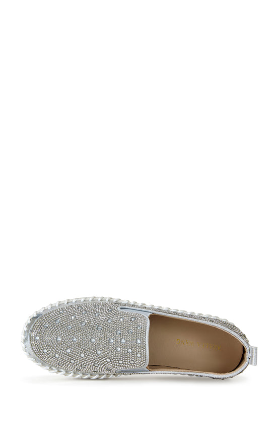 BRITTANY-SILVER SLIP ON SNEAKER