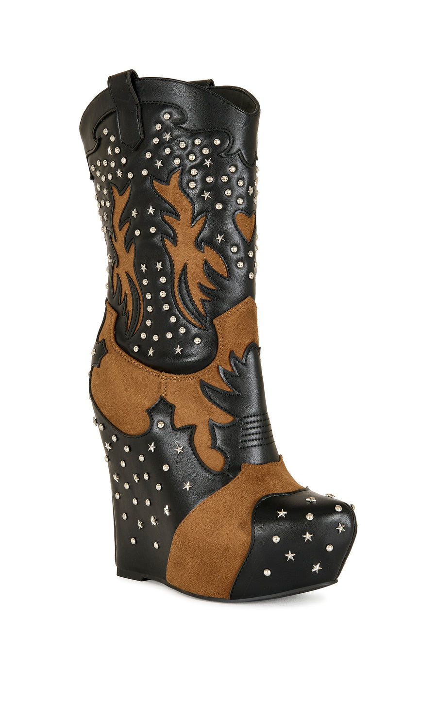 CALLIA-BLACKMULTI WEDGE BOOTIE