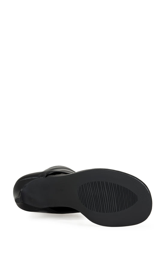 CECILE-BLACK STILETTO SANDAL BOOT | AZALEA WANG