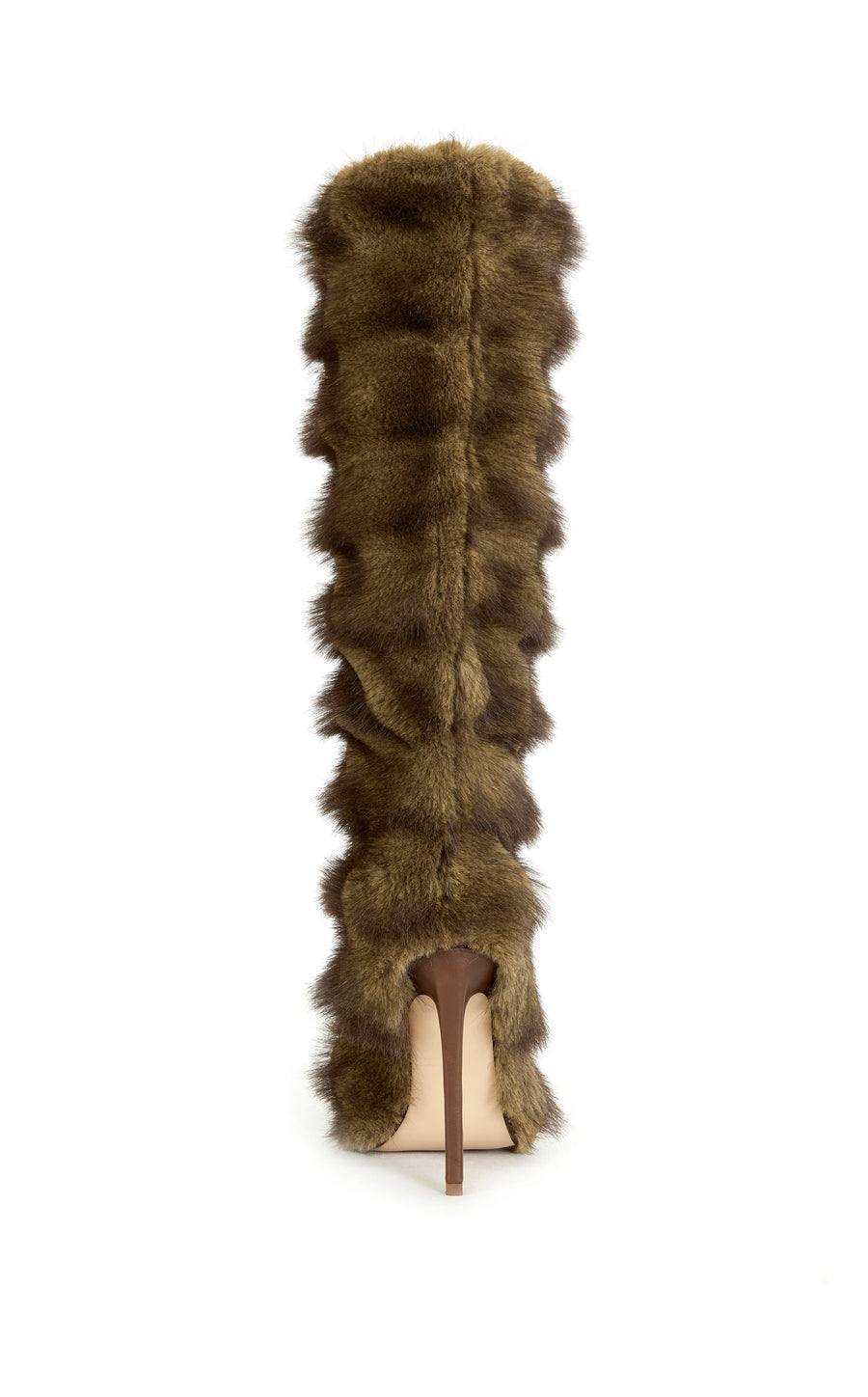 CONRAD-BROWN FAUX FUR STILETTO BOOT