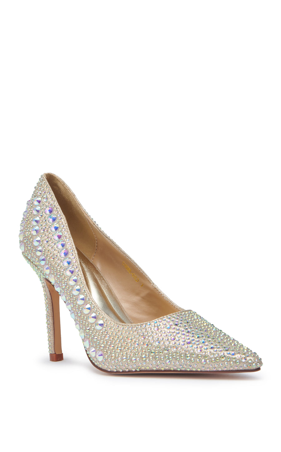 CORBEL-GOLD STILETTO PUMP