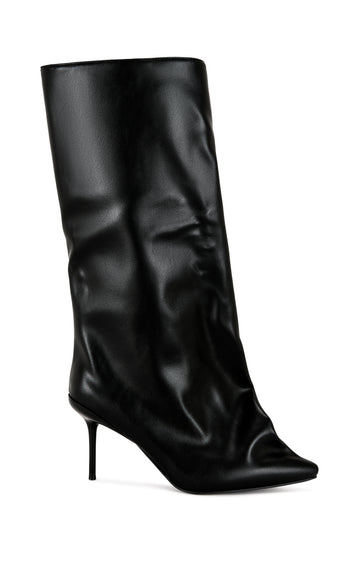 COUTURECRAZY-BLACK POINTED TOE BOOT