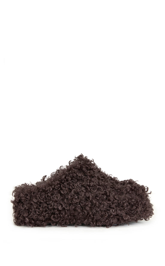 DARWINPOODLE-BROWN FLATFORM MULE