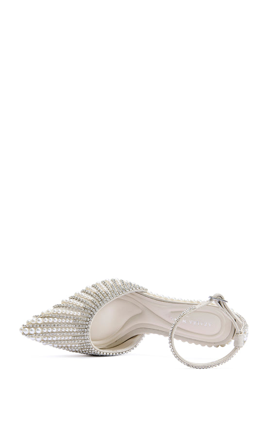 DAVINA-IVORY PEARL STILETTO PUMP