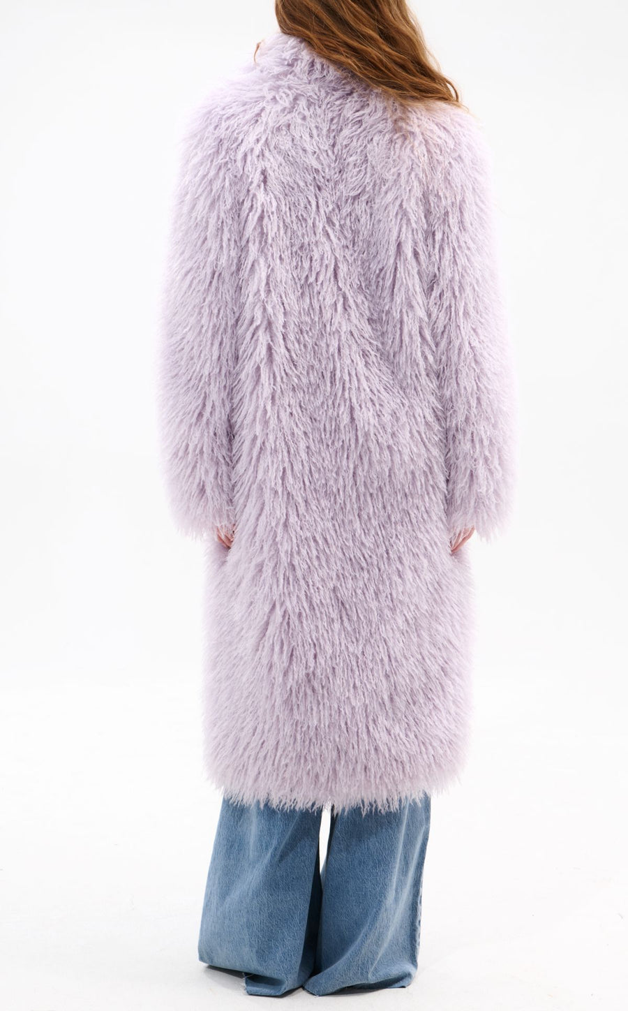 DELFINA-LILAC FAUX FUR OUTERWEAR