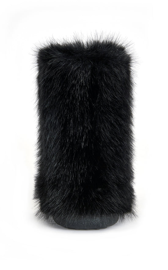 DIPA-BLACK FAUX FUR BOOTIE