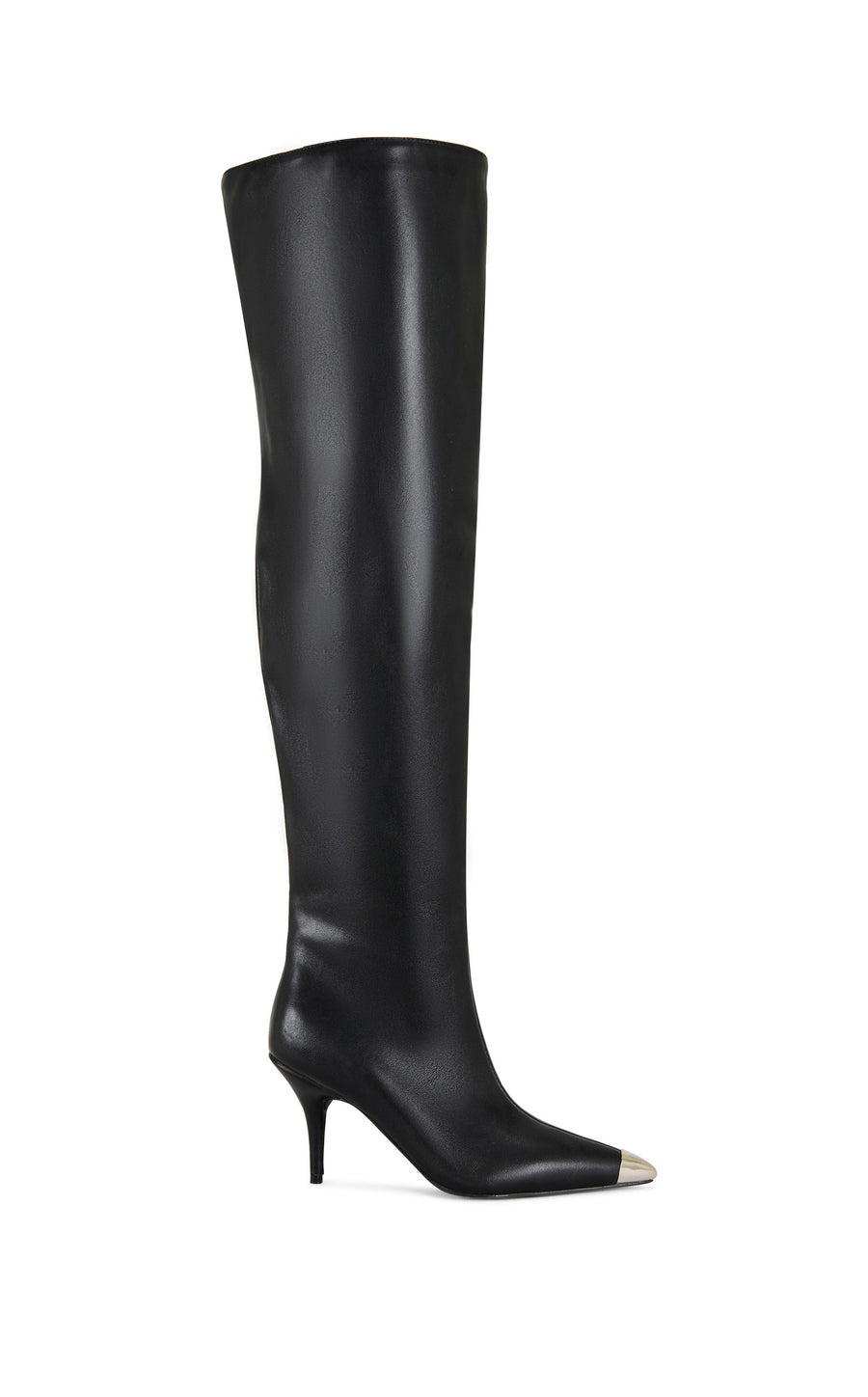DONATO-BLACK OVER THE KNEE STILETTO BOOT