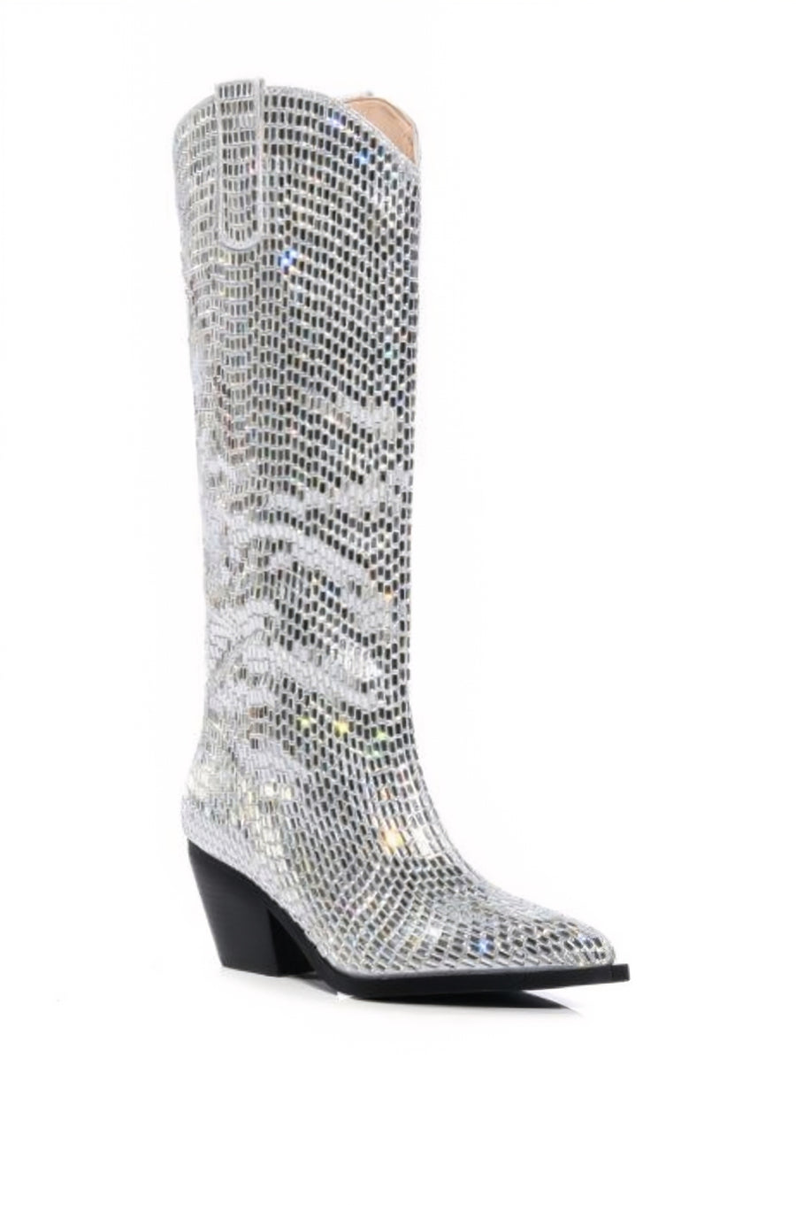 DRIVEN-SILVER JEWELED WESTERN BOOT