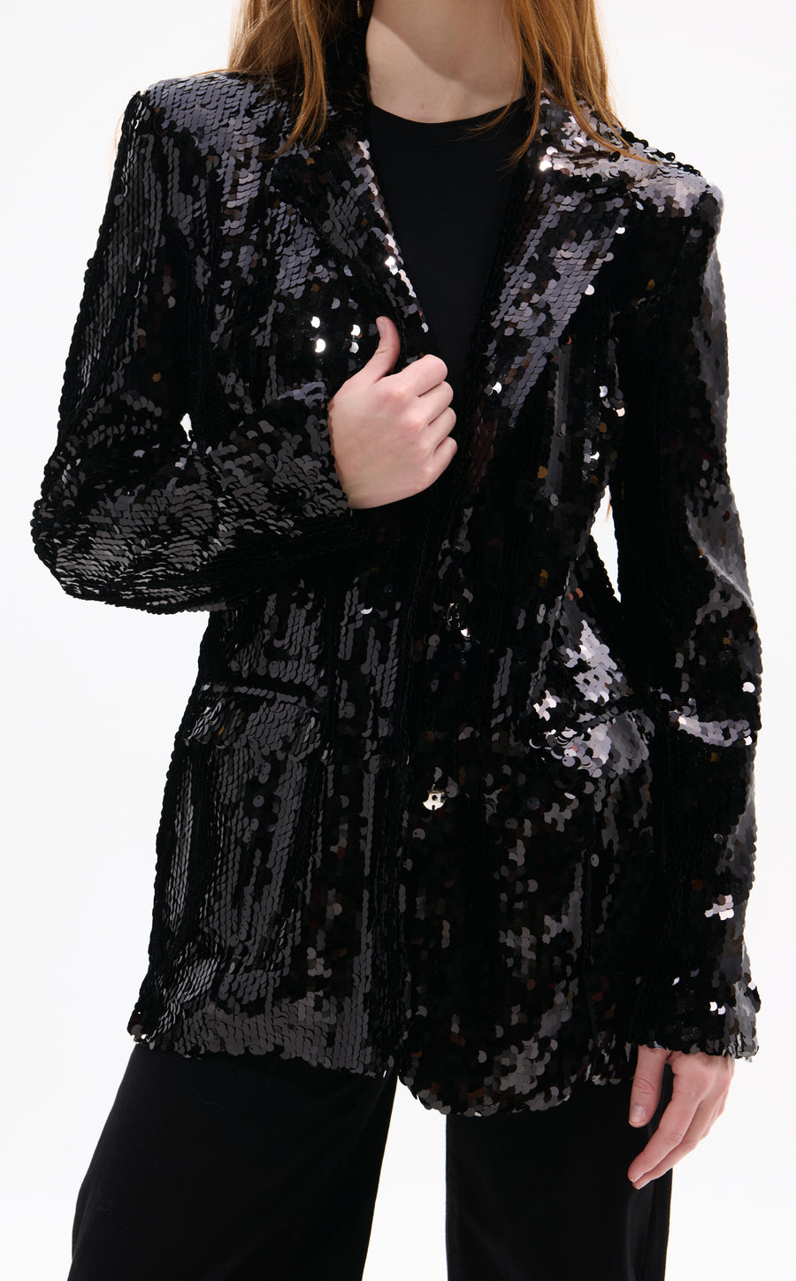 DUBAI-BLACK BLAZER OUTERWEAR