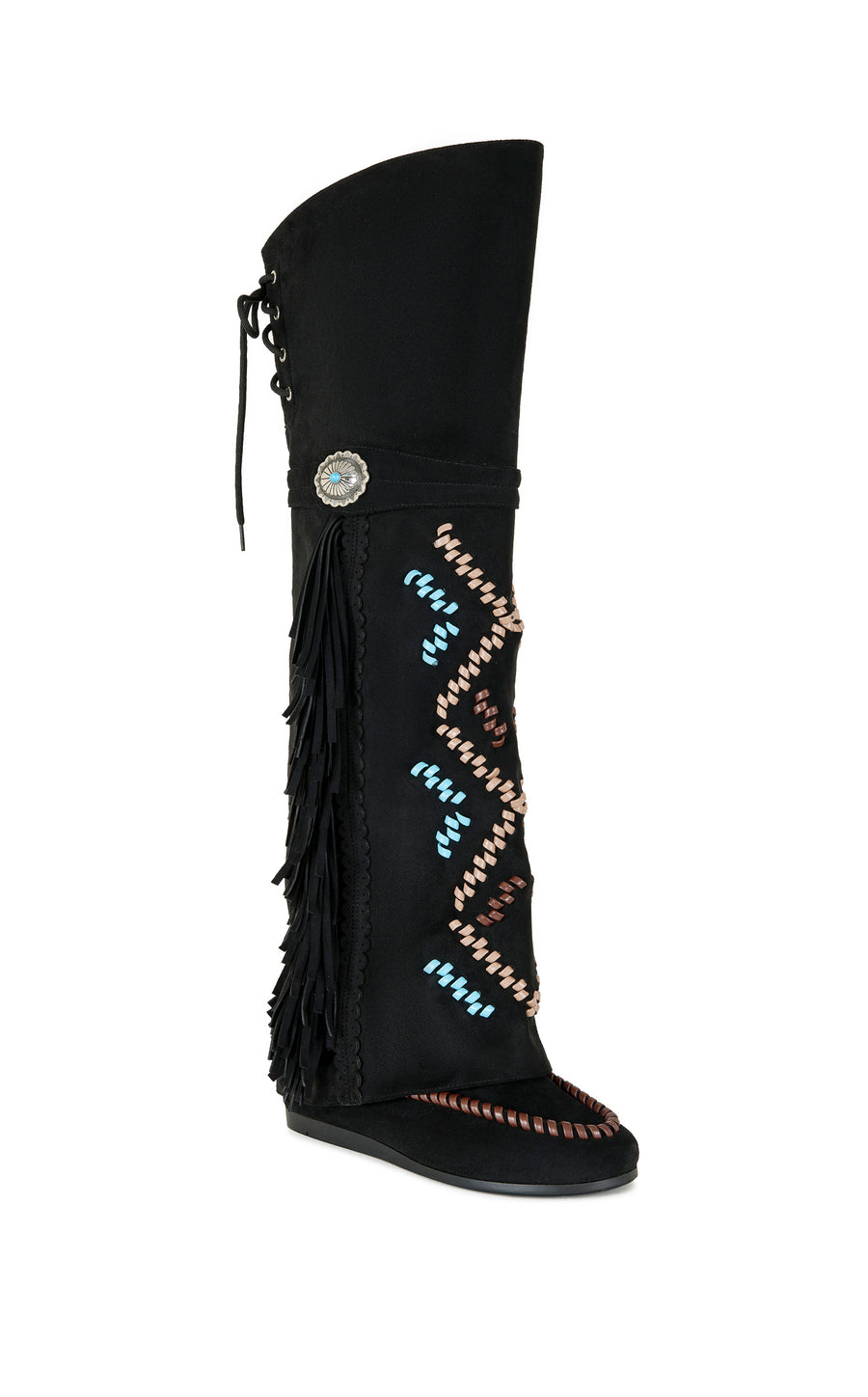 EDMUND-BLACK FLAT BOOT