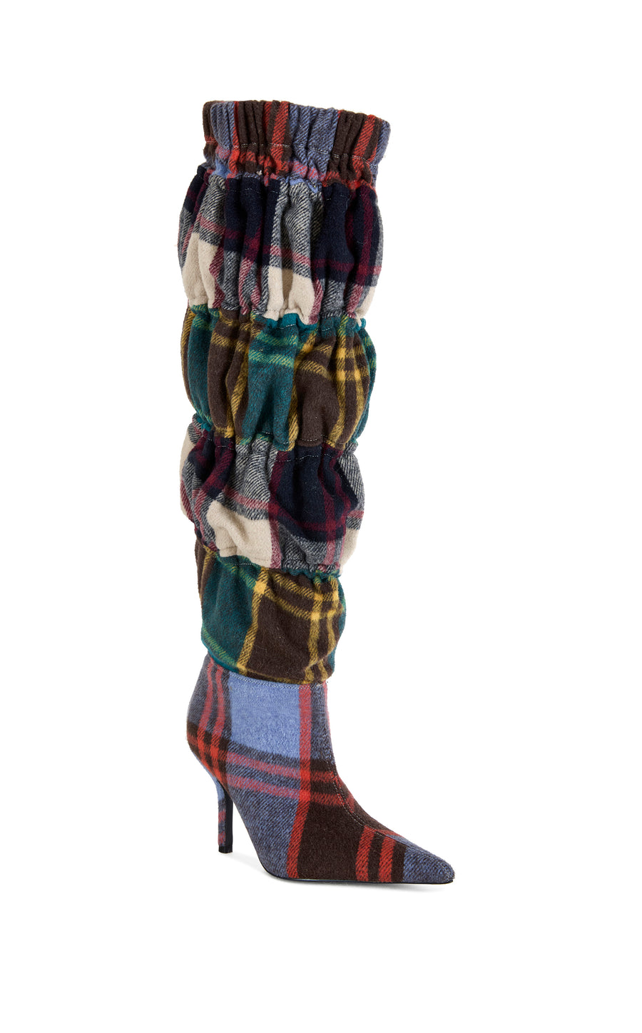 ELODIE-PLAIDMULTI STILETTO BOOT