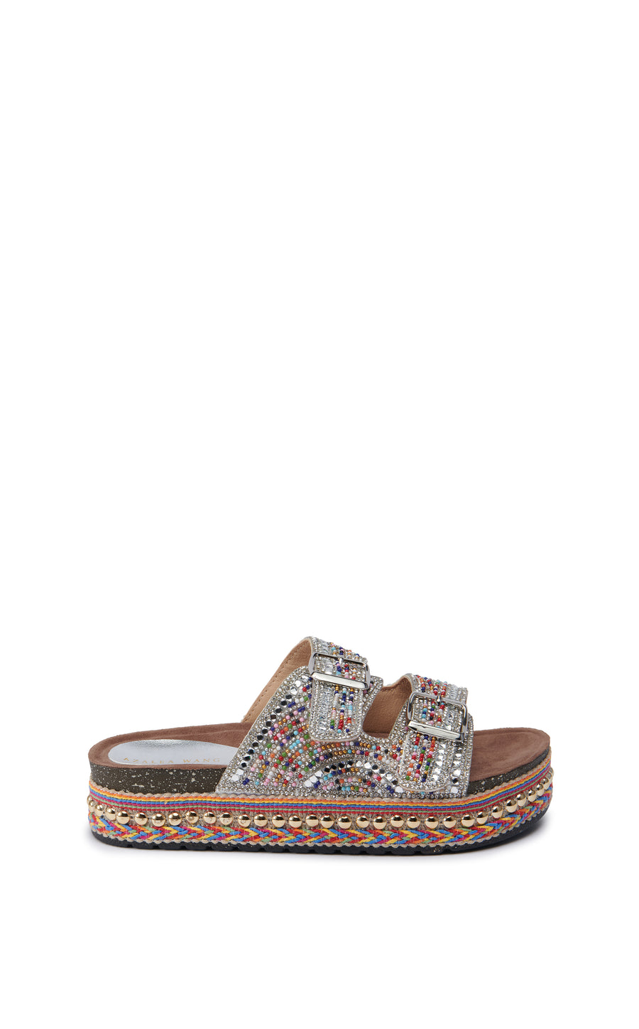 Azalea Wang Ezri Sandals in Multi 8.5 Azalea Wang Ezri Sandals in Multi 8.5