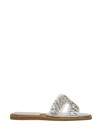 FALKEN-SILVER FLAT SANDAL