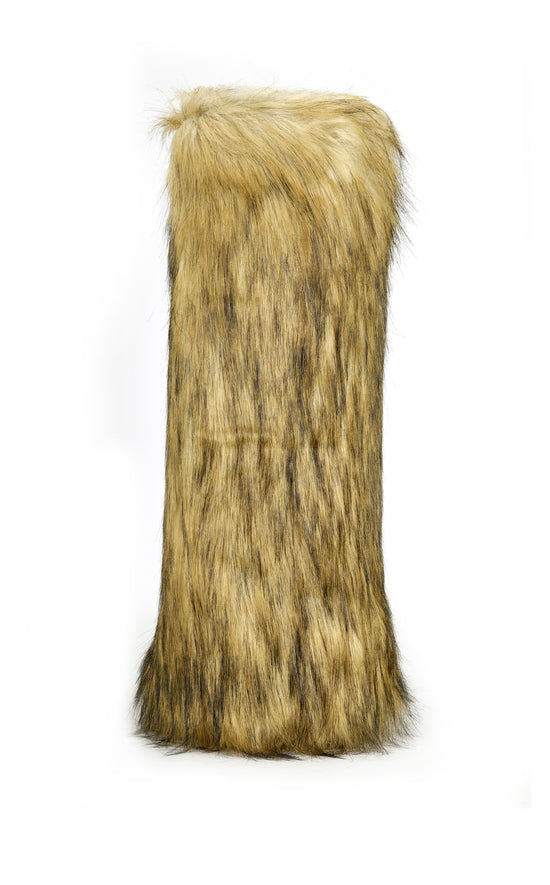 FAYES-BROWN FAUX FUR FLAT BOOT
