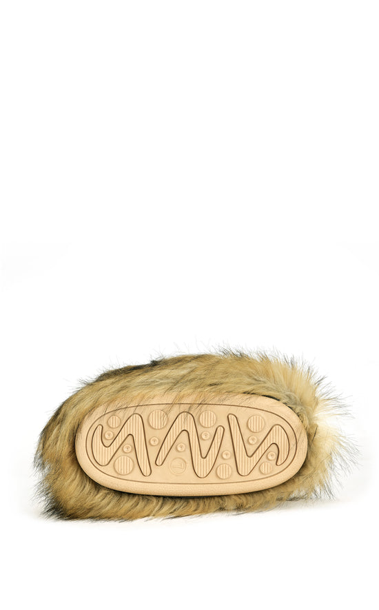 FAYES-BROWN FAUX FUR FLAT BOOT