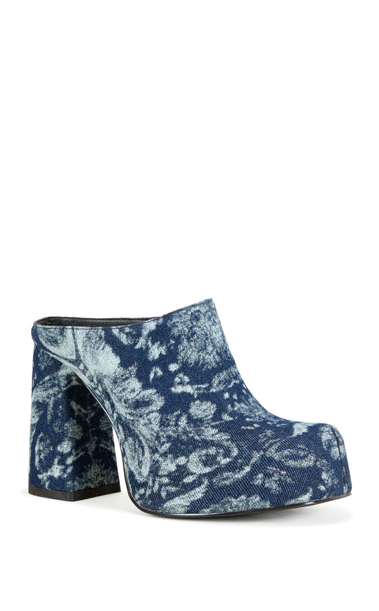 FLOREA-DENIM PLATFORM MULE