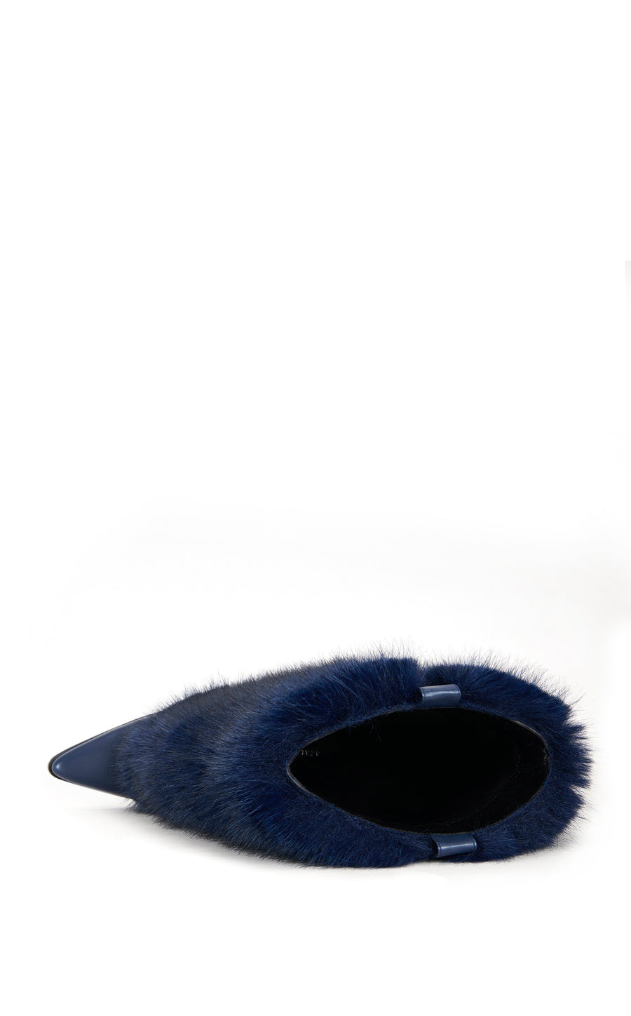 FRIATA-NAVY FAUX FUR WESTERN BOOT