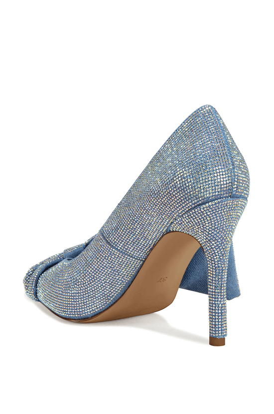 GEOVANNI-DENIM - ZAPATO DE TACÓN DE AGUJA CON LAZO, OVERSIZE