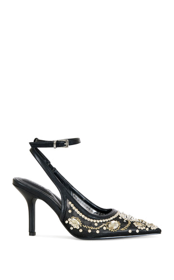 GHOULDIE-BLACKMULTI STILETTO PUMP