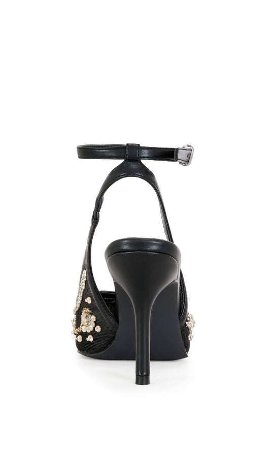 GHOULDIE-BLACKMULTI STILETTO PUMP | AZALEA WANG