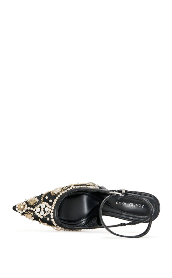 GHOULDIE-BLACKMULTI STILETTO PUMP | AZALEA WANG