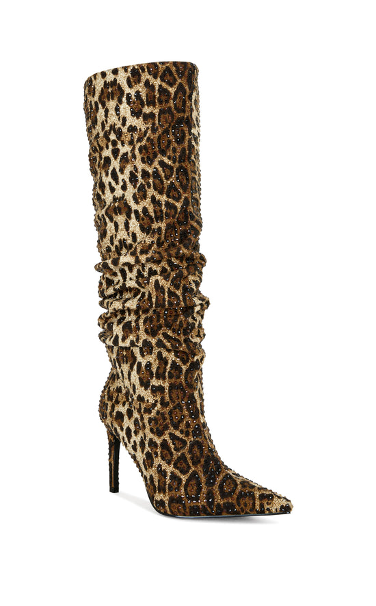 GRANT-LEOPARD STILETTO BOOT
