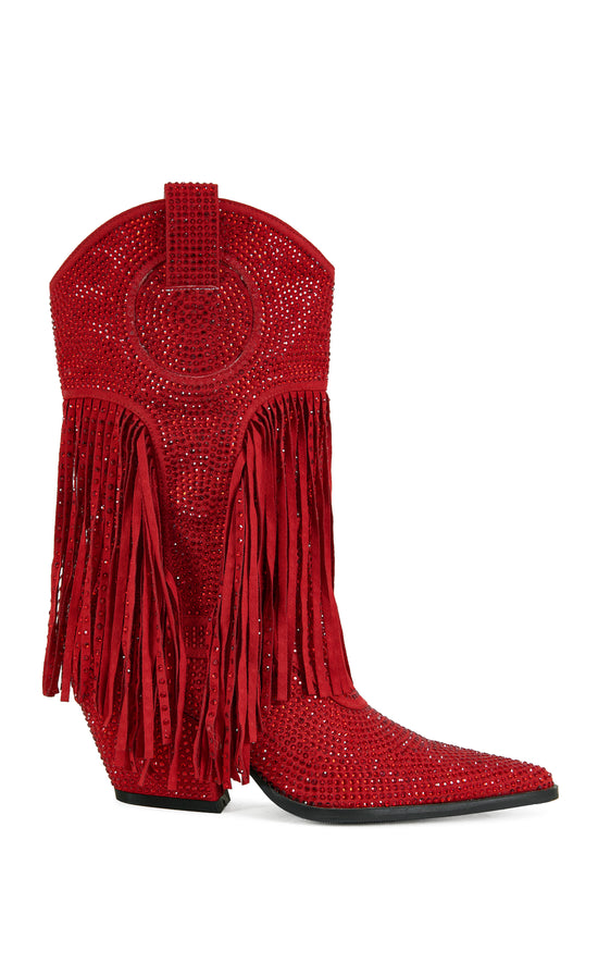 GREIA-RED WESTERN BOOTIE