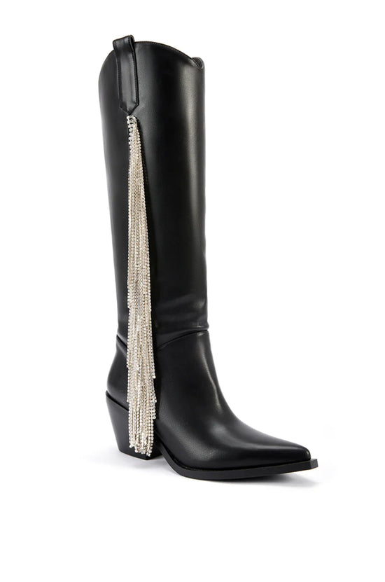 JOYDISTRICT-BLACK WESTERN BOOT