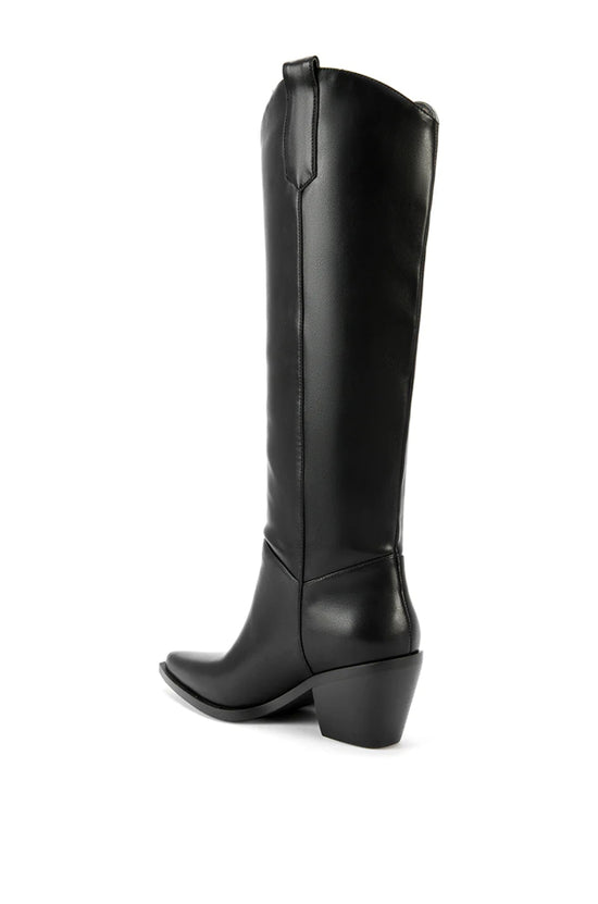 JOYDISTRICT-BLACK WESTERN BOOT