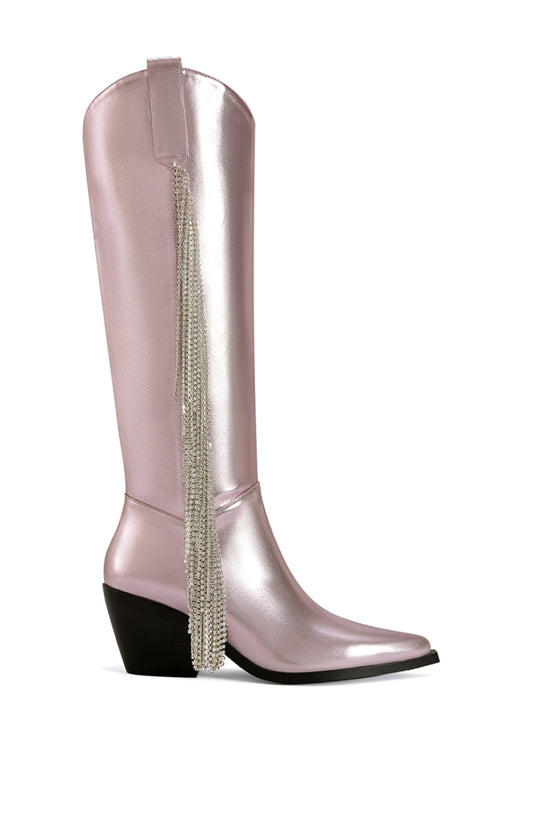 JOYDISTRICT-PINK TASSEL WESTERN BOOT