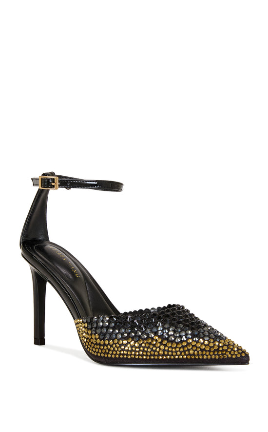 JULIPPE-BLACKMULTI STILETTO PUMP
