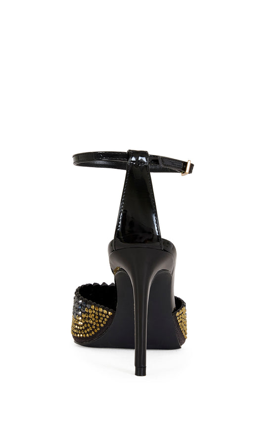 JULIPPE-BLACKMULTI STILETTO PUMP