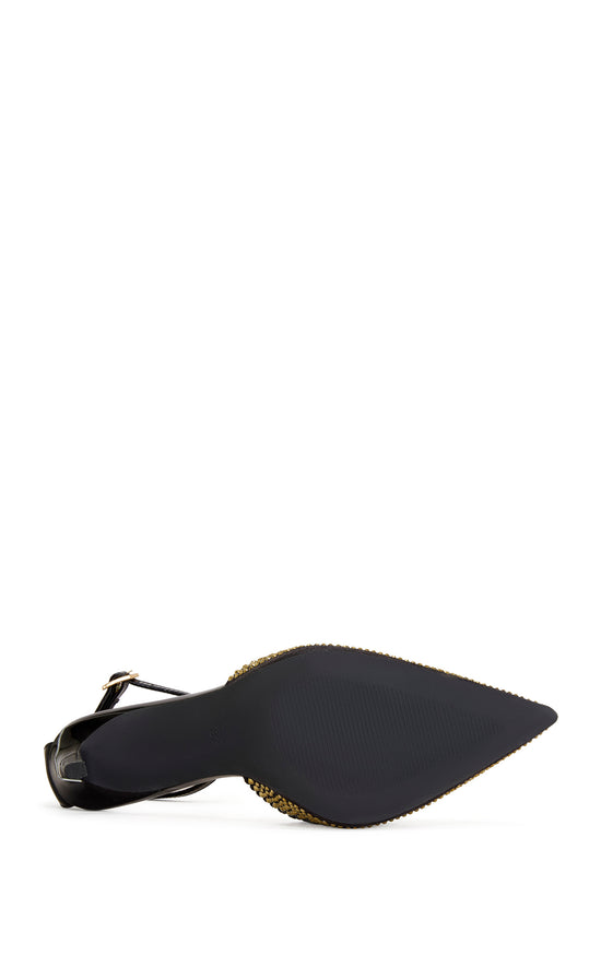 JULIPPE-BLACKMULTI STILETTO PUMP