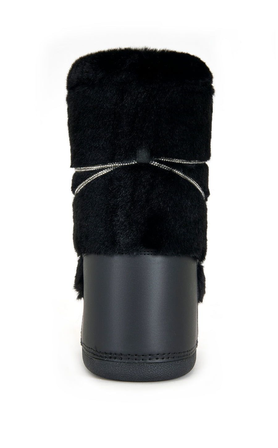 KARMELA-BLACK FLATFORM SNOW BOOTIE