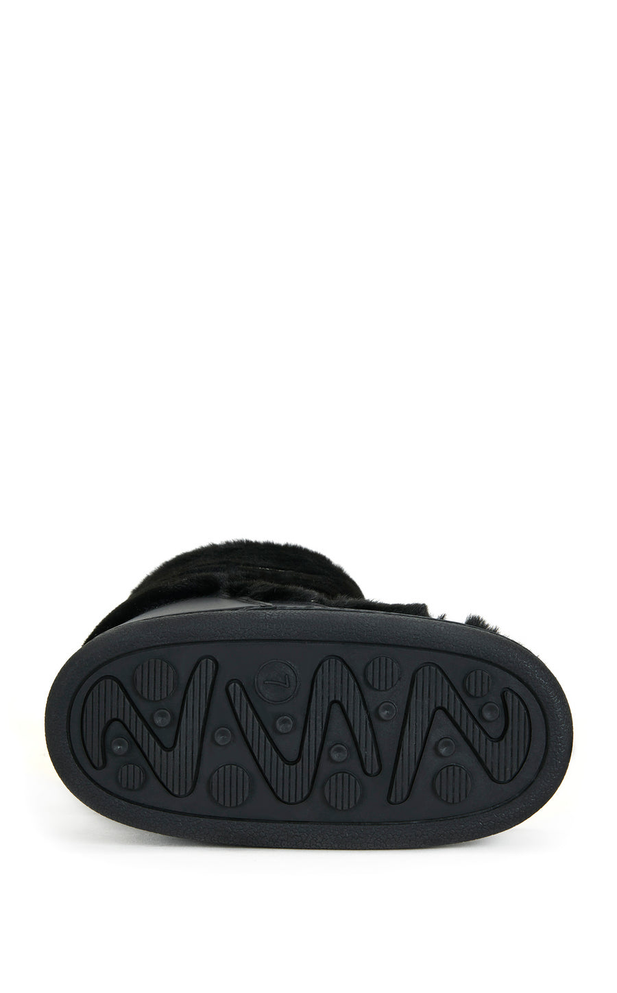 KARMELA-BLACK FLATFORM SNOW BOOTIE