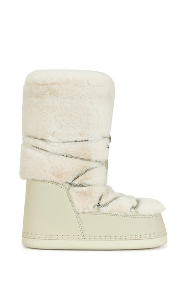 KARMELA-CREAM FLATFORM SNOW BOOTIE