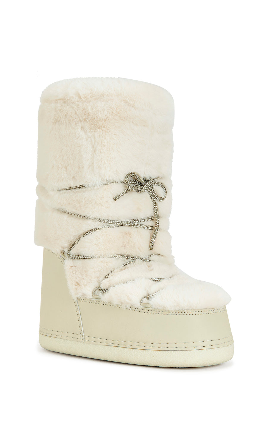 KARMELA-CREAM FLATFORM SNOW BOOTIE