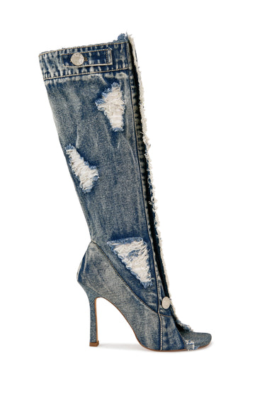 KAZUKI-OLIVE STILETTO BOOT