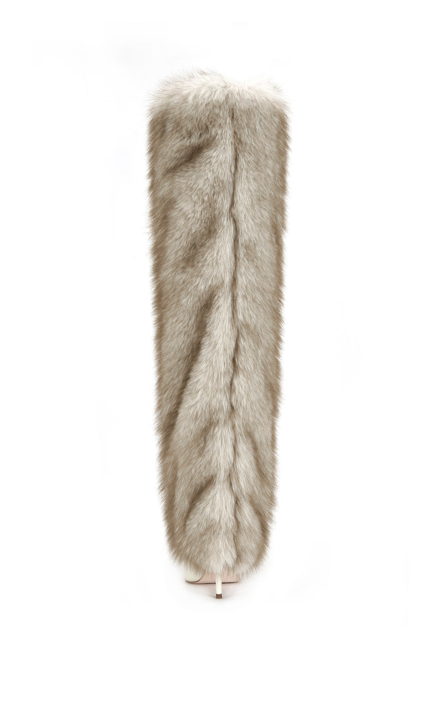 LANGANN-BONE FAUX FUR STILETTO BOOT