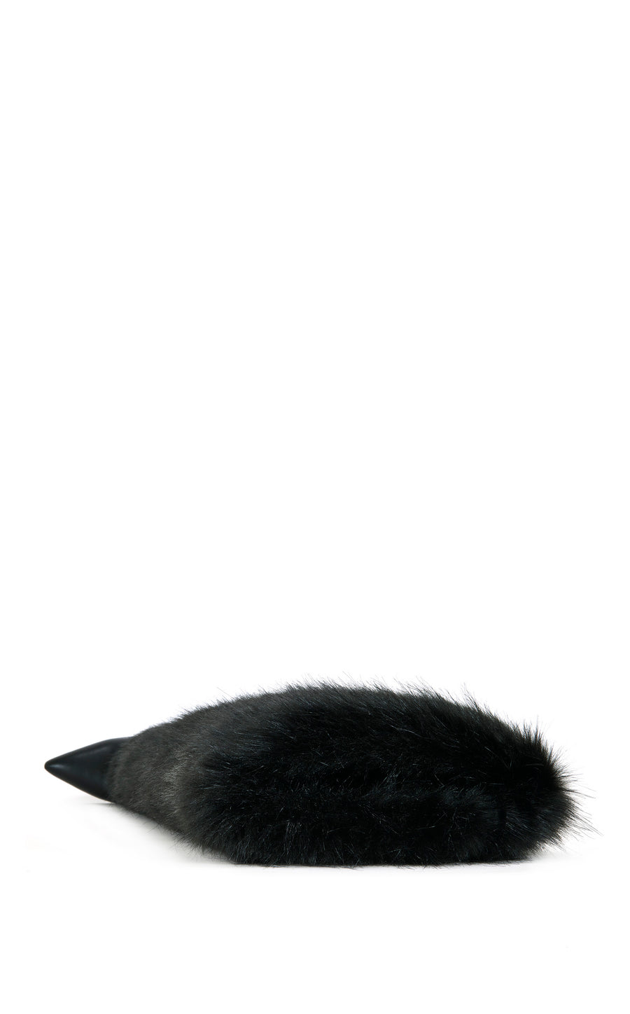 LANGLEYE-BLACK FAUX FUR OVER THE KNEE STILETTO BOOT
