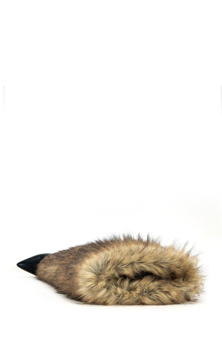 LANGLEYE-BROWN FAUX FUR OVER THE KNEE STILETTO BOOT