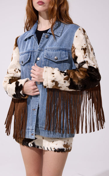 LILA-DENIM DENIM OUTERWEAR | AZALEA WANG