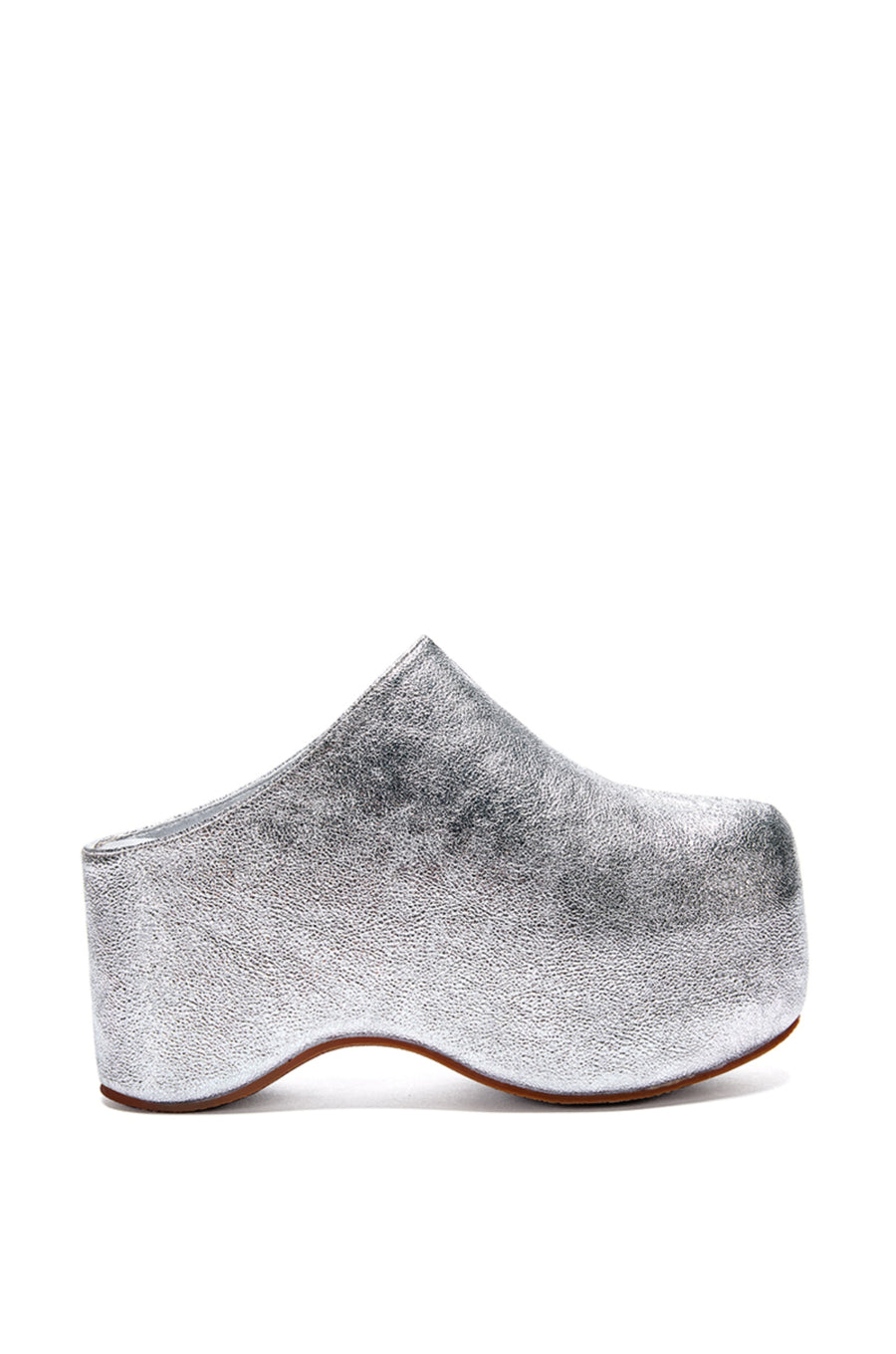 LIZZY-SILVER PLATFORM CLOG