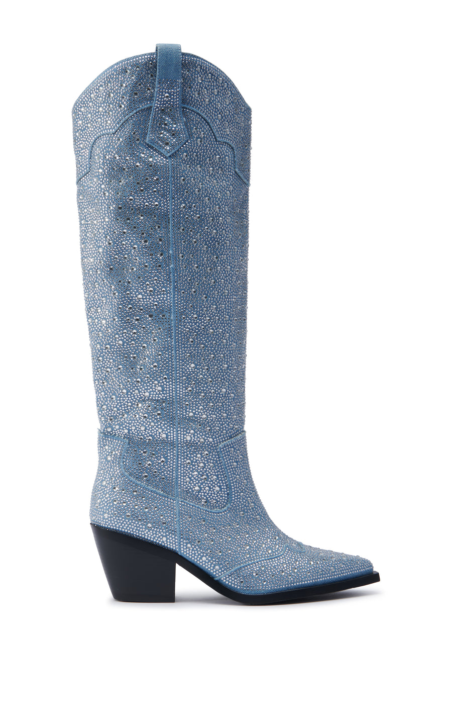 LOUELLA-DENIM WESTERN BOOT