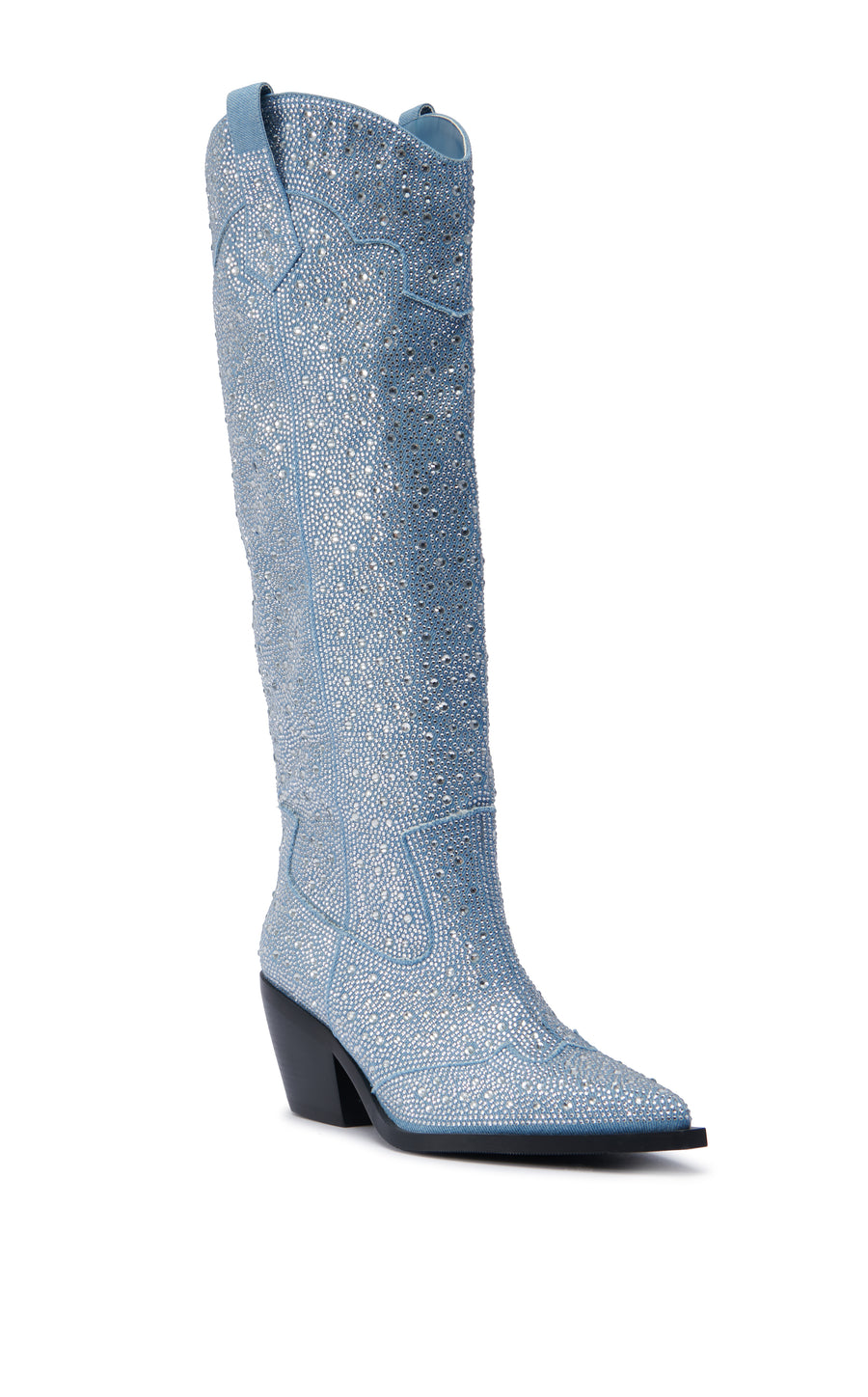 LOUELLA-DENIM WESTERN BOOT