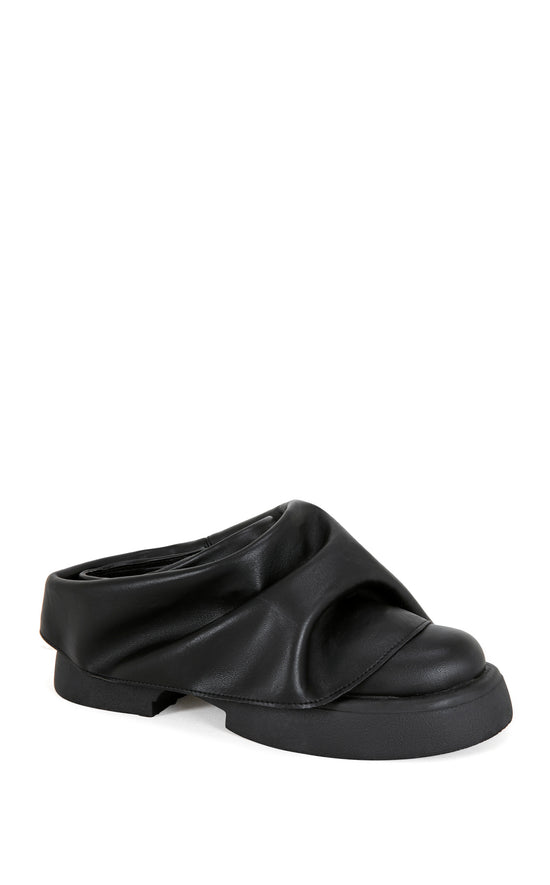 MAITYE-BLACK FLATFORM MULE | AZALEA WANG
