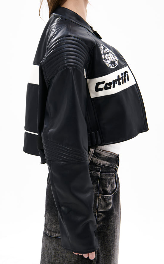 MAX-BLACK MOTO-INSPIRED JACKET