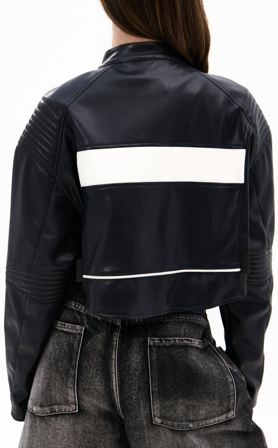 MAX-BLACK MOTO-INSPIRED JACKET